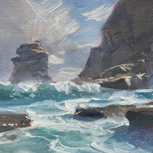 Andrew Tischler's Cathedral Cove oil painting product
