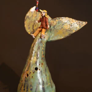 Carol Clitheroe's "A Whale of a Time" Handmade Clay Scuplture artwork for sale