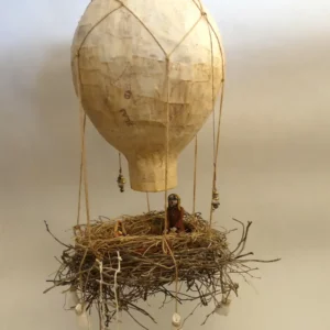 Carol Clitheroe's "Nesting" Handmade Clay Sculpture artwork for sale