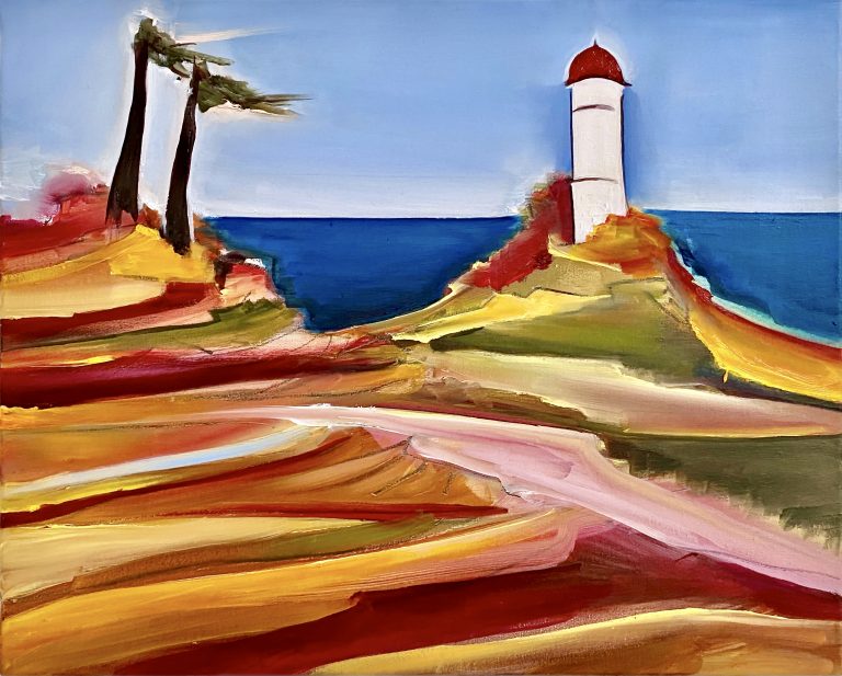 Christin Lutze's "Lighthouse" oil painting product