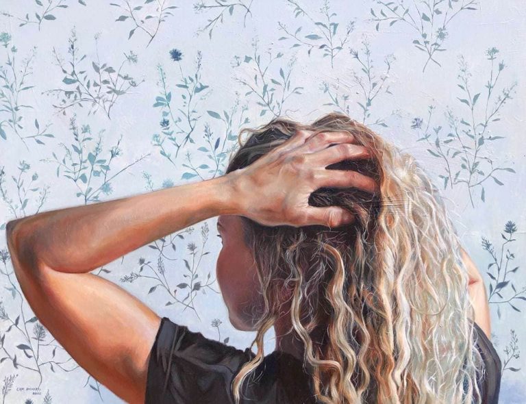 Cameron Richards' Curly Girl oil painting product