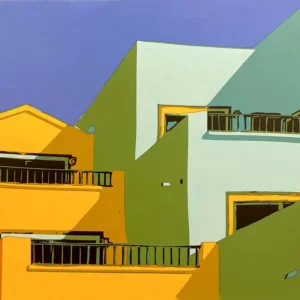 Danais Zakis' "Living with Colour" Acrylic on Canvas Original Art for sale