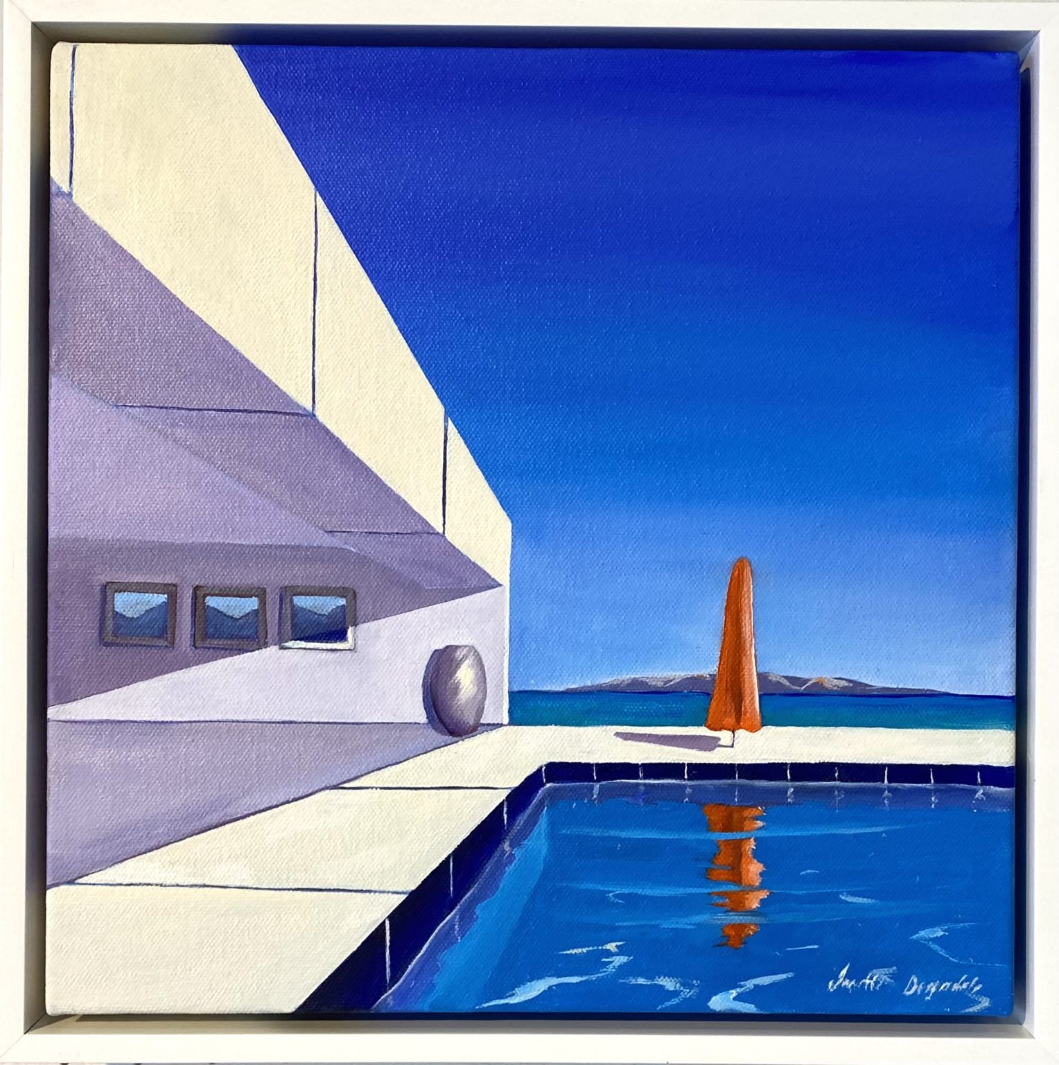 Janette Drysdale's "Pool Perspective 1" oil painting product