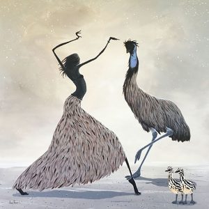 Judy Prosser Emu Dancer Print