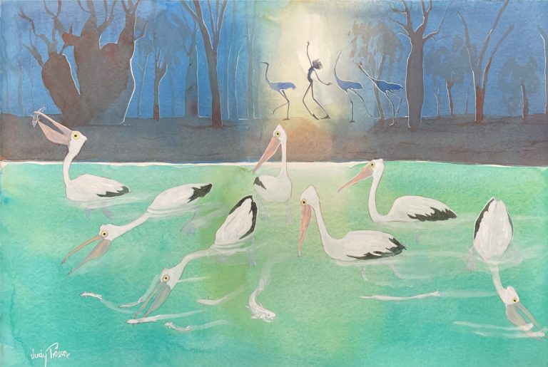 Judy Prosser's Phosphorescence on the Pentecoste River original painting