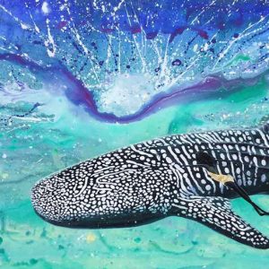 Judy Prosser Whale Shark Girl Print