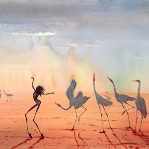 Judy Prosser's "Dancers On The Plain" Print artwork for sale