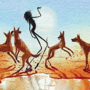 Judy Prosser's "Dingo Dancer" Print artwork for sale