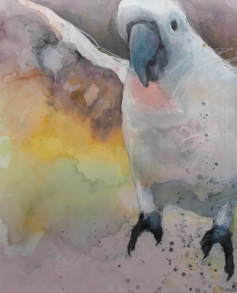 Jane Smeets' "Soft Landing" Mixed Media On Canvas painting product