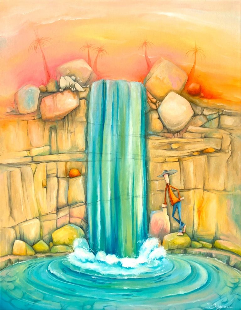 Peter Ryan's "With The Flow" oil painting product