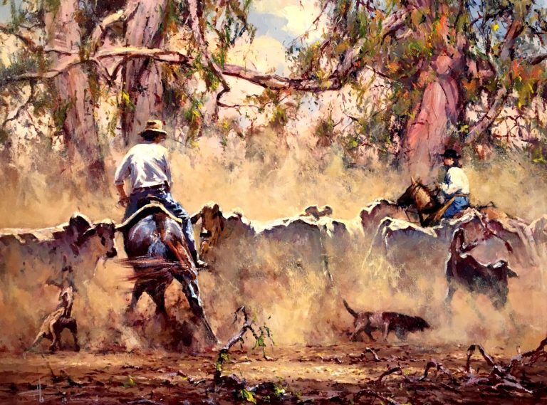 Robert Hagan's Drovers oil painting product