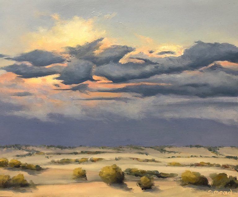 Shane Moad's New Years Eve Storm Beverley oil painting