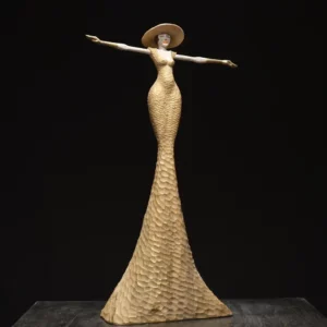 Stefan Neidhardt's "Elise" Timber Sculpture Limewood artwork for sale