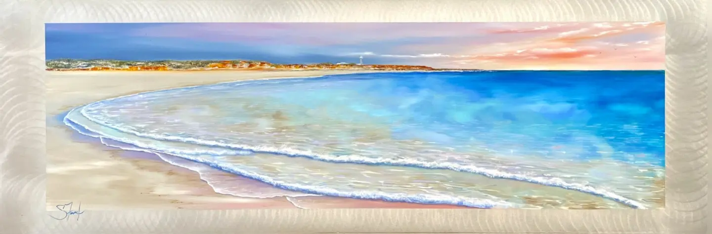 Suzy French's "A New Day" Oil on Aluminium Panels artwork for sale