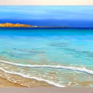 Suzy French's "Beautiful Coast" Oil on Aluminium Panels artwork for sale