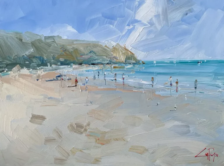 Craig Penny's "Beach" Acrylic Painting