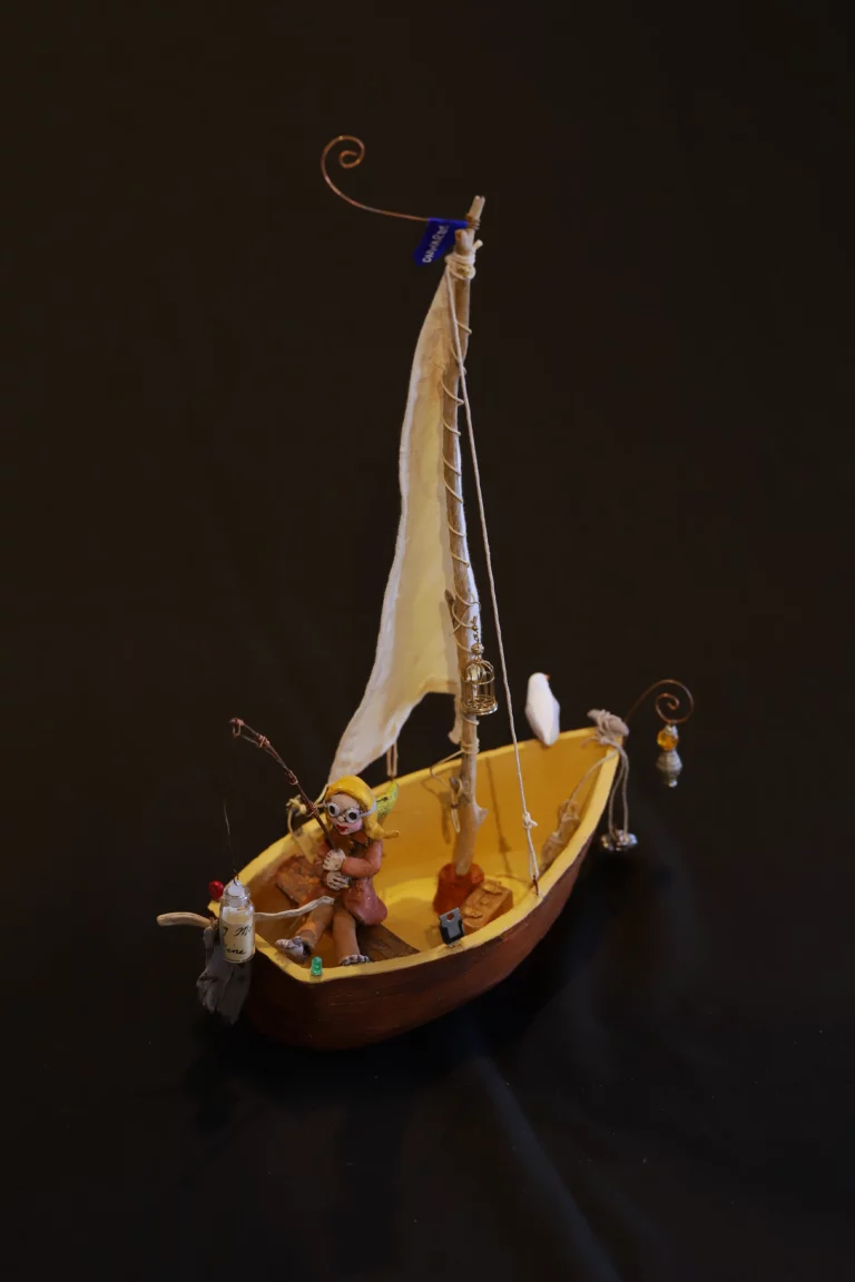 Carol clitheroe's "Onwards" Clay sculpture artwork for sale