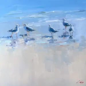 Craig penny's "Fremantle gulls" Acrylic on canvas artwork for sale