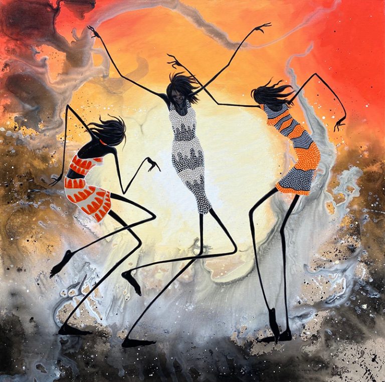 Judy Prosser Three Desert Dancers Print